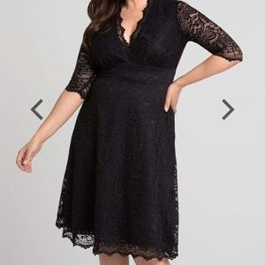 Kiyonna Mademoiselle Lace Dress - Onyx NWT